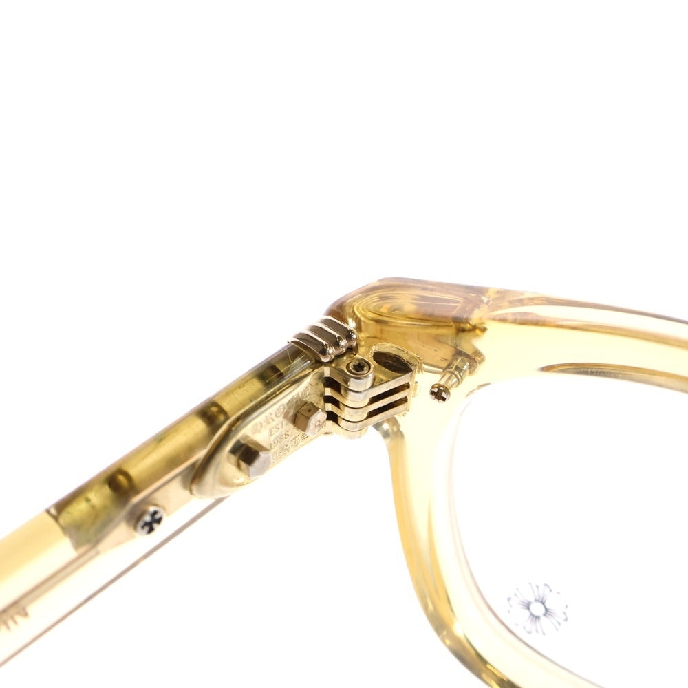 CHROME HEARTS(クロムハーツ) DRIPPIN クロスモチーフテンプル ウェリントンフレーム サングラス ゴールド