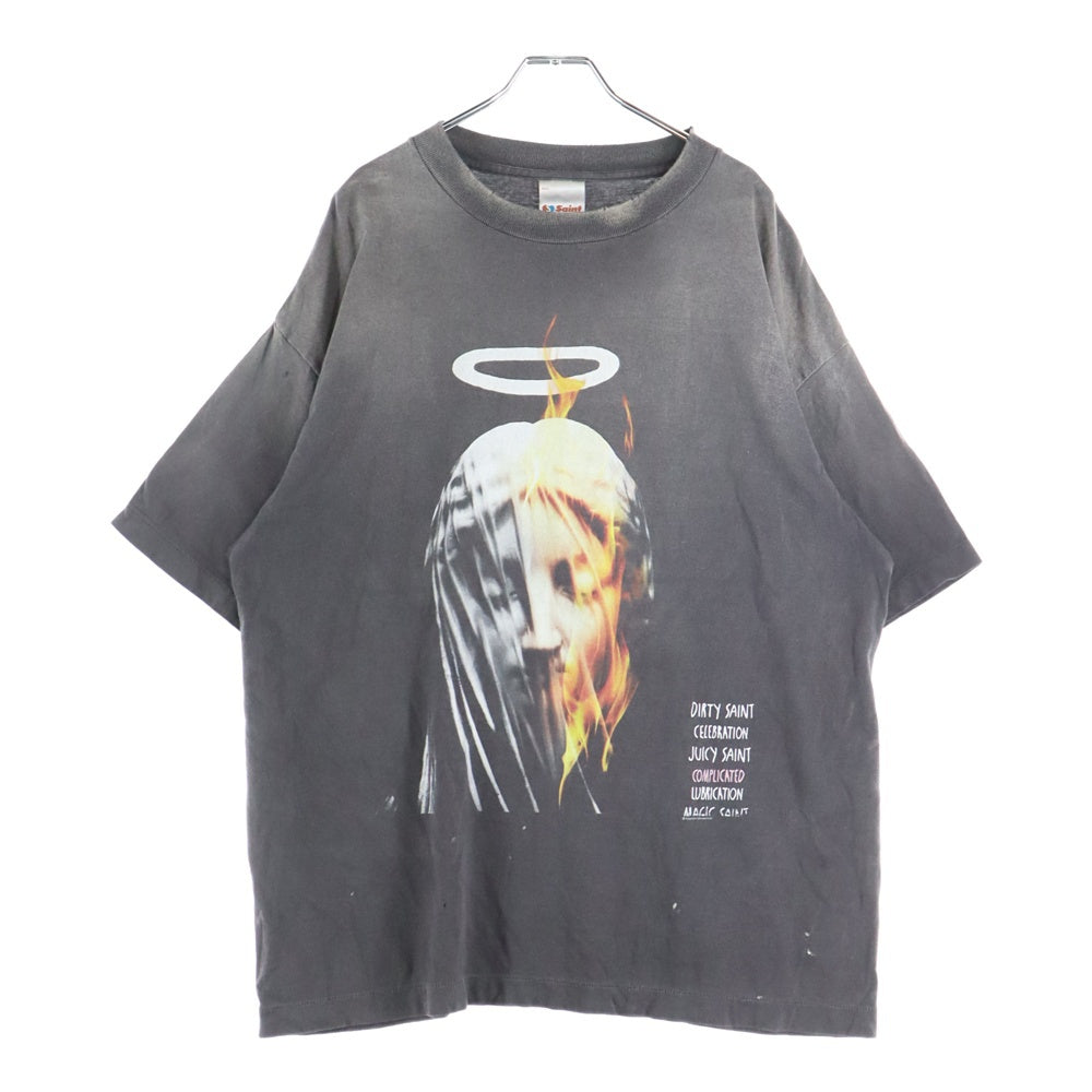 SAINT MICHAEL(セントマイケル) 25SSTEE DEVIL DADDY 半袖Tシャツ カットソー グレー SM-HR8-0000-002