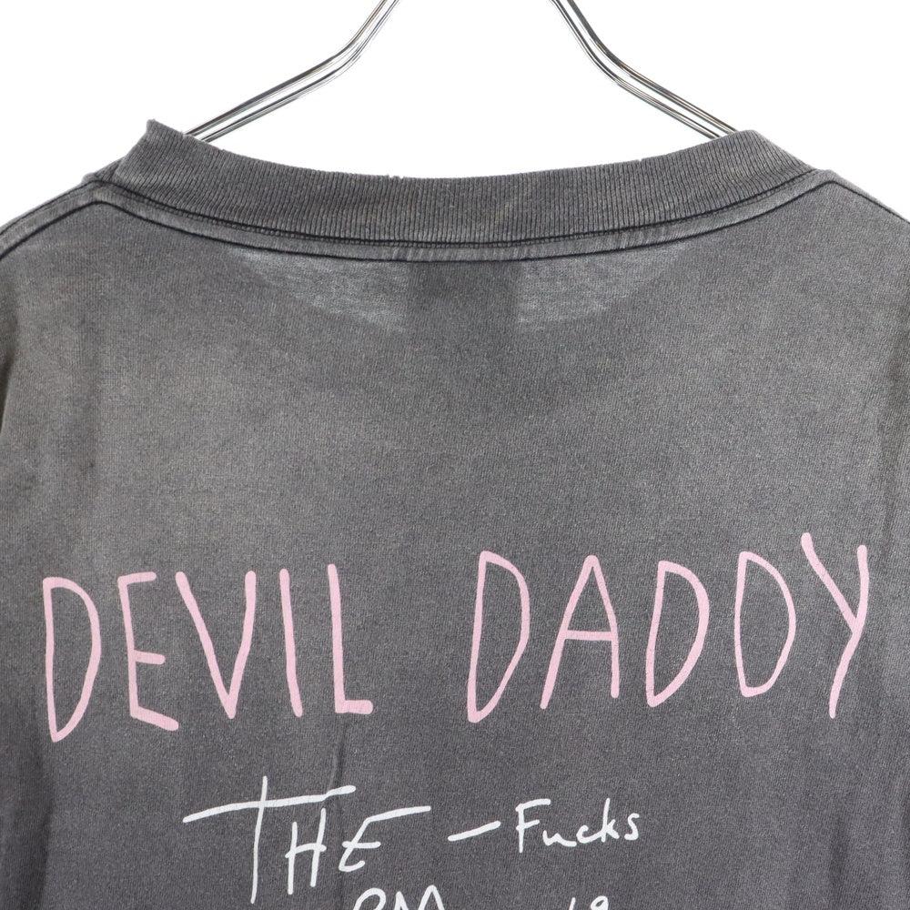 SAINT MICHAEL(セントマイケル) 25SSTEE DEVIL DADDY 半袖Tシャツ カットソー グレー SM-HR8-0000-002