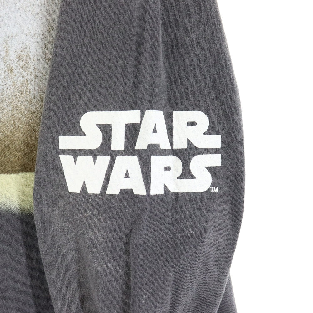SAINT MICHAEL(セントマイケル) 25SS DARTHVADER スターウォーズ プリント 長袖Tシャツ カットソー ロンT グレー