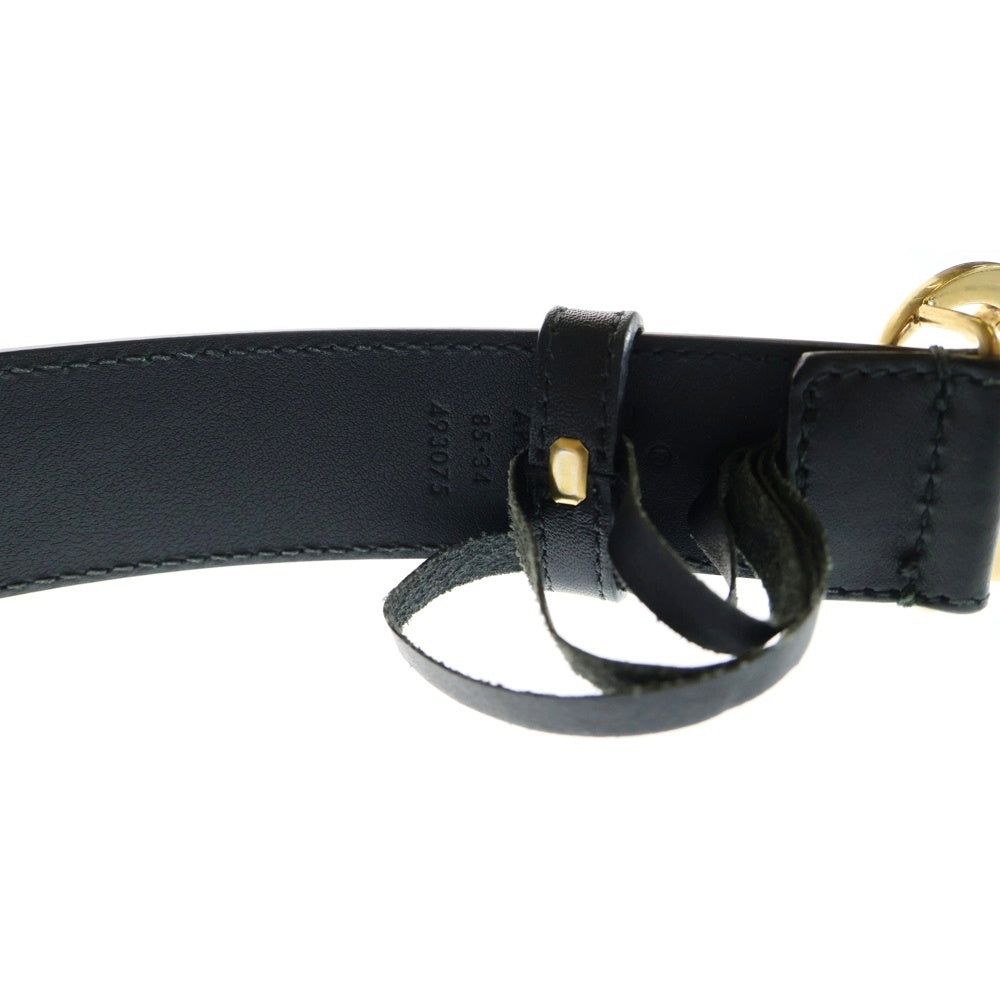 GUCCI(グッチ) GGマーモント レザーベルト ブラック