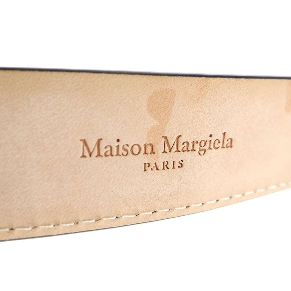 Maison Martin Margiela(メゾンマルタンマルジェラ) メタルバックル レザーベルト ブラック