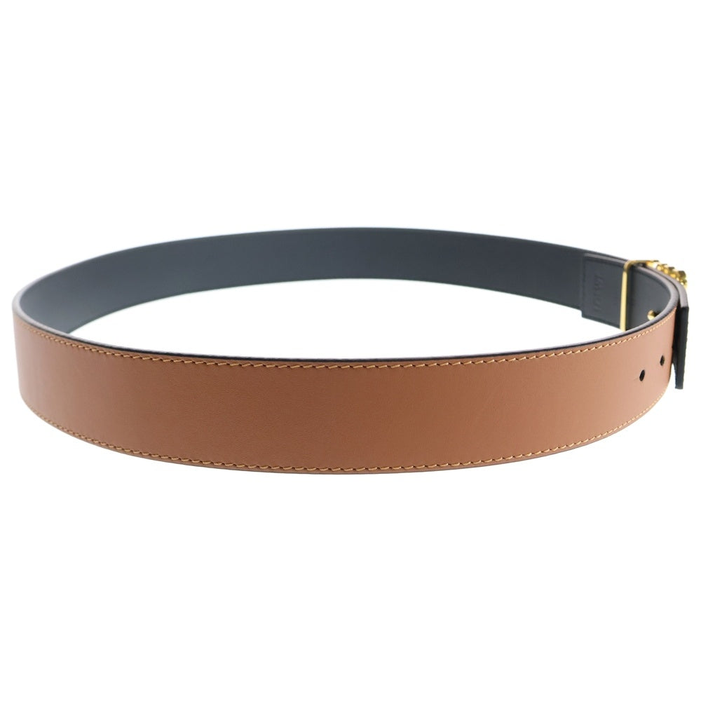 LOEWE(ロエベ) アナグラムバックル レザーベルト ブラウン