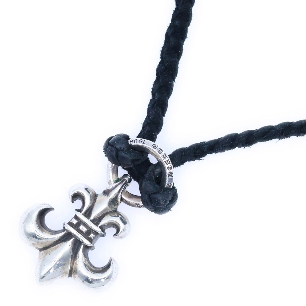 CHROME HEARTS(クロムハーツ) BS FLUER BSフレアペンダント シルバー ネックレストップ レザーブレイド シルバー