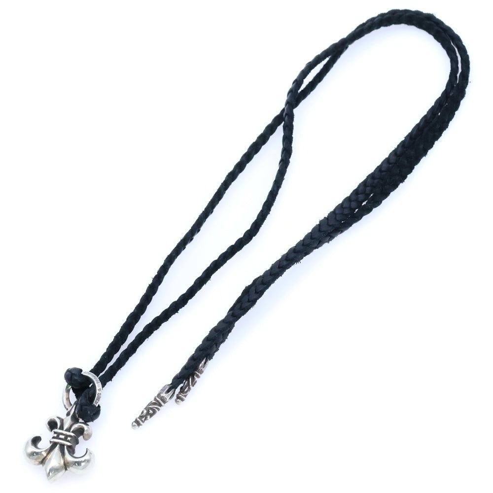 CHROME HEARTS(クロムハーツ) BS FLUER BSフレアペンダント シルバー ネックレストップ レザーブレイド シルバー