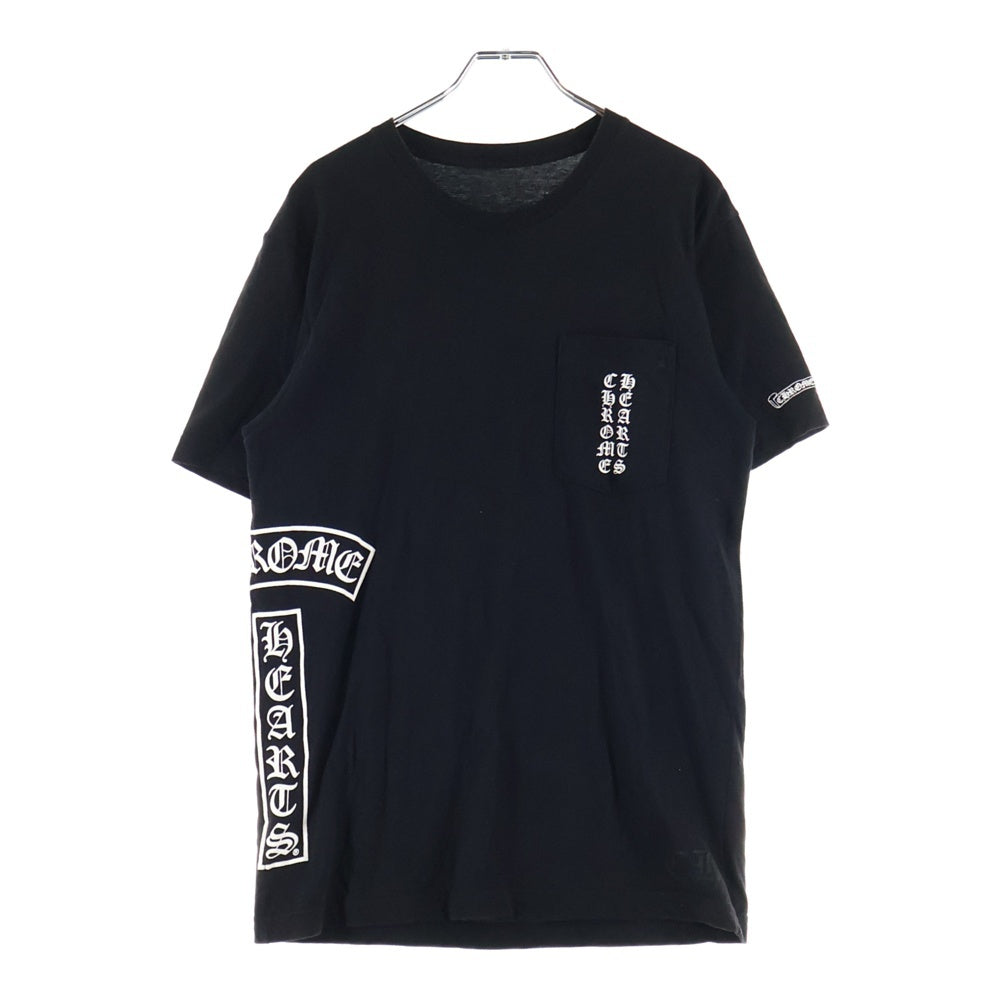 CHROME HEARTS(クロムハーツ) Side T BAR Tee サイドTバー ヴァーティカルロゴ Tシャツ 半袖カットソー ブラック