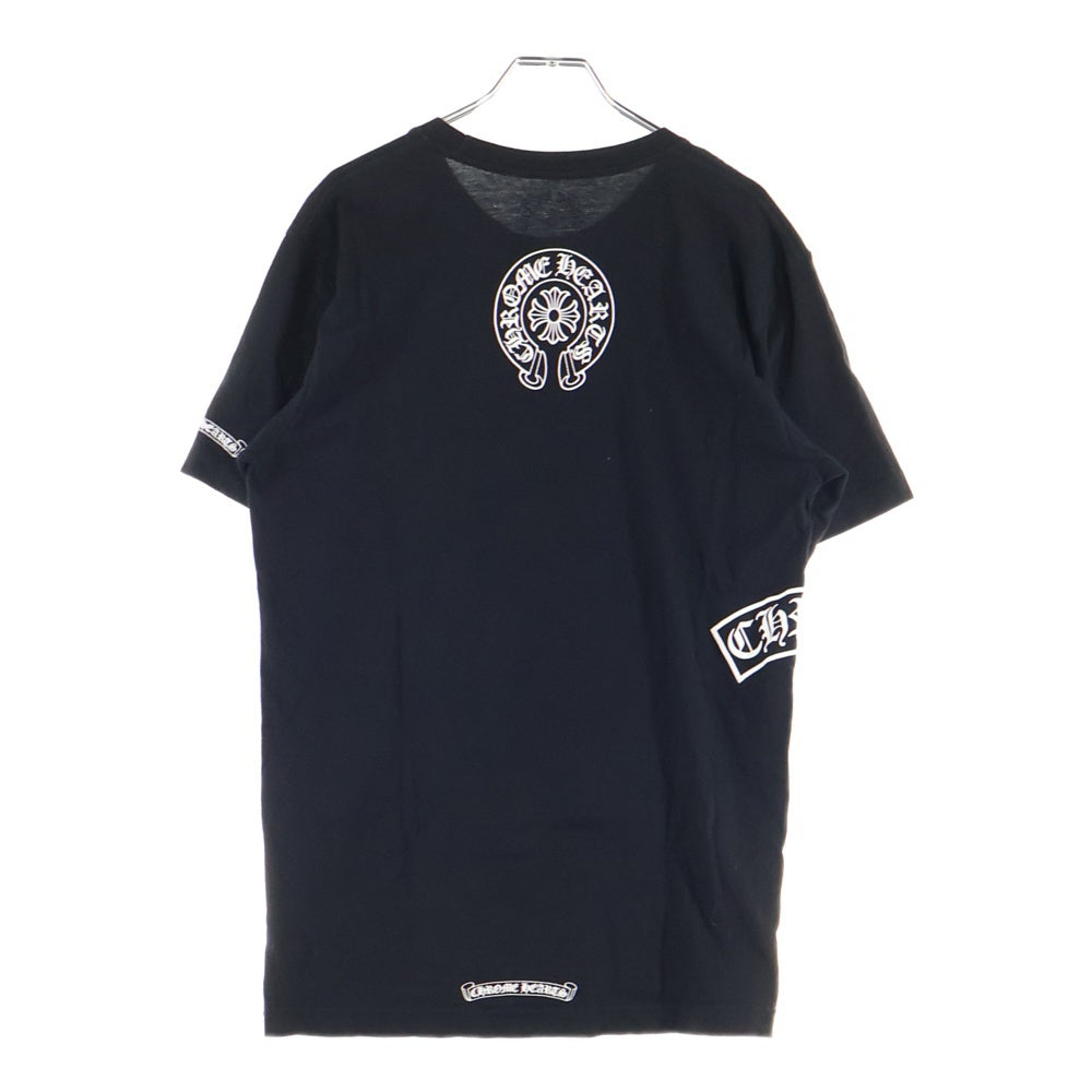 CHROME HEARTS(クロムハーツ) Side T BAR Tee サイドTバー ヴァーティカルロゴ Tシャツ 半袖カットソー ブラック