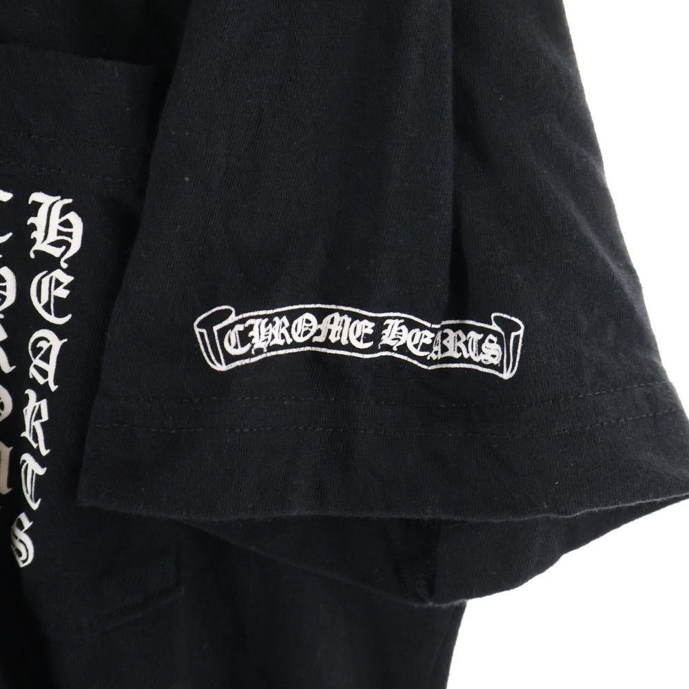 CHROME HEARTS(クロムハーツ) Side T BAR Tee サイドTバー ヴァーティカルロゴ Tシャツ 半袖カットソー ブラック