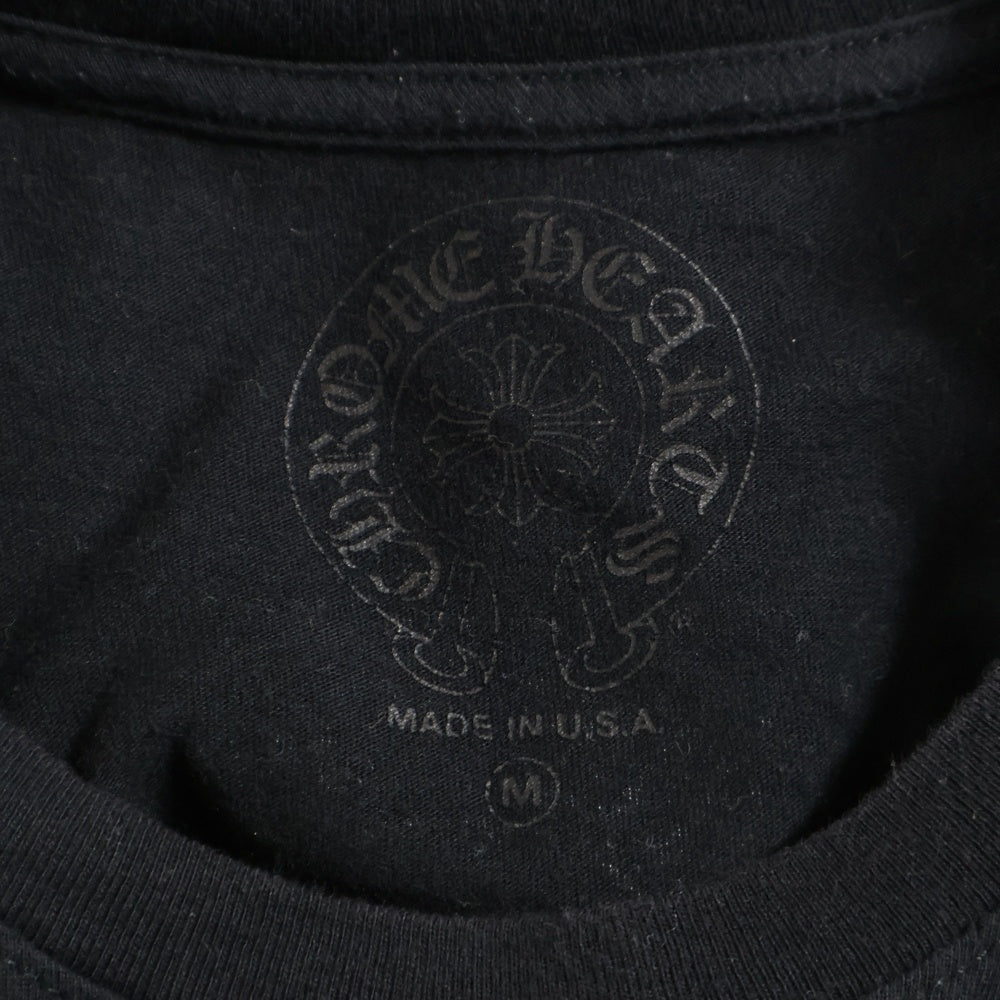 CHROME HEARTS(クロムハーツ) Side T BAR Tee サイドTバー ヴァーティカルロゴ Tシャツ 半袖カットソー ブラック