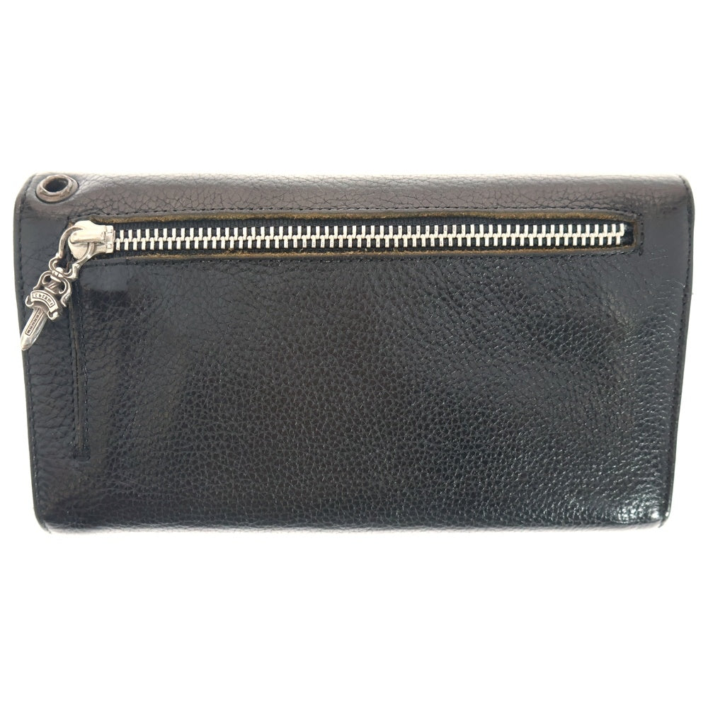 CHROME HEARTS(クロムハーツ) WAVE ウェーブ レザーウォレット 財布 ブラック BCA375