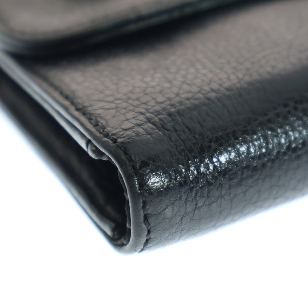 CHROME HEARTS(クロムハーツ) WAVE ウェーブ レザーウォレット 財布 ブラック BCA375