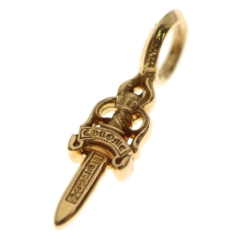 CHROME HEARTS(クロムハーツ) 22K STACK DAGGER V2 ダガースタックチャーム ネックレストップ ゴールド