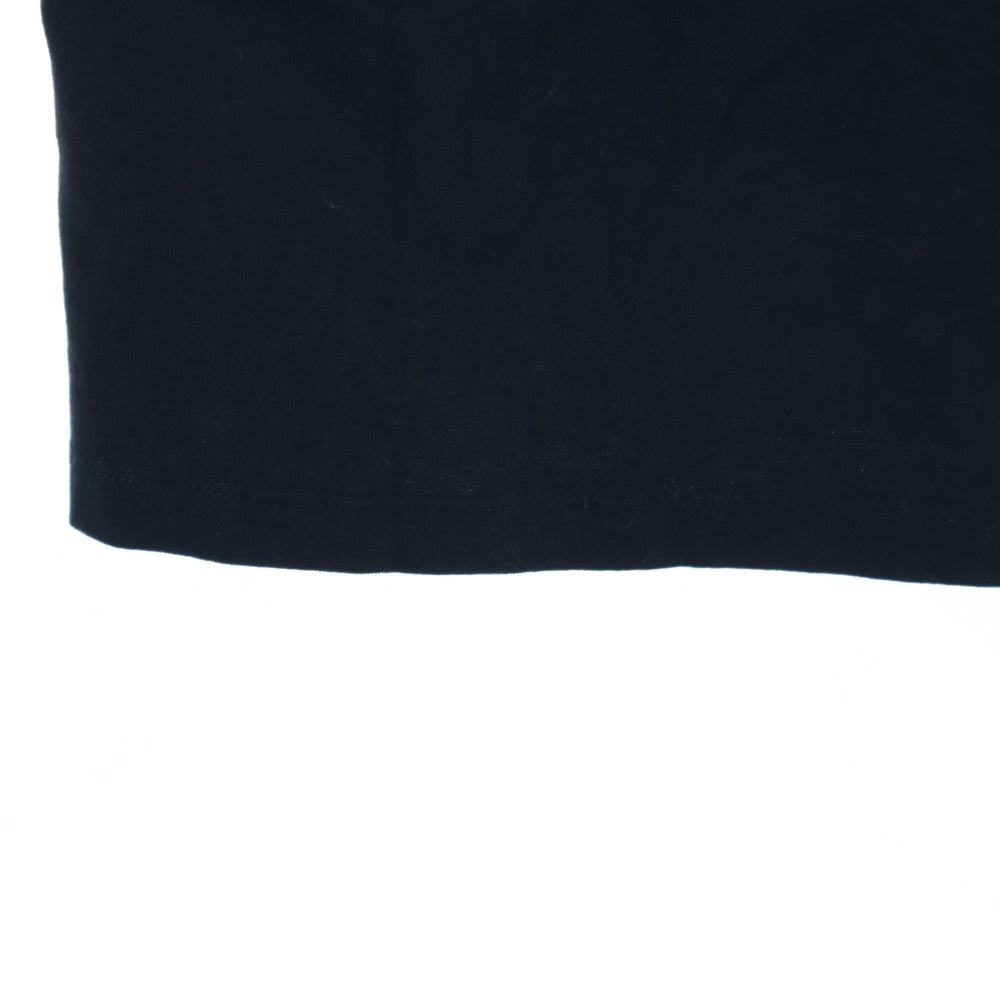 ami paris(アミパリス) カレッジ フロント ロゴ エンブロイダリー 半袖Tシャツ ブラック