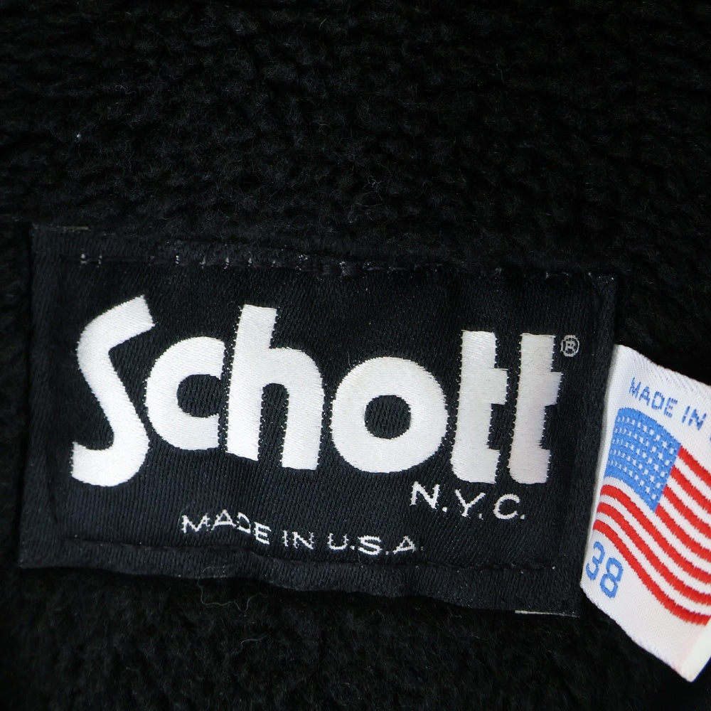 SCHOTT(ショット) A-2 フライト レザージャケット ブラック