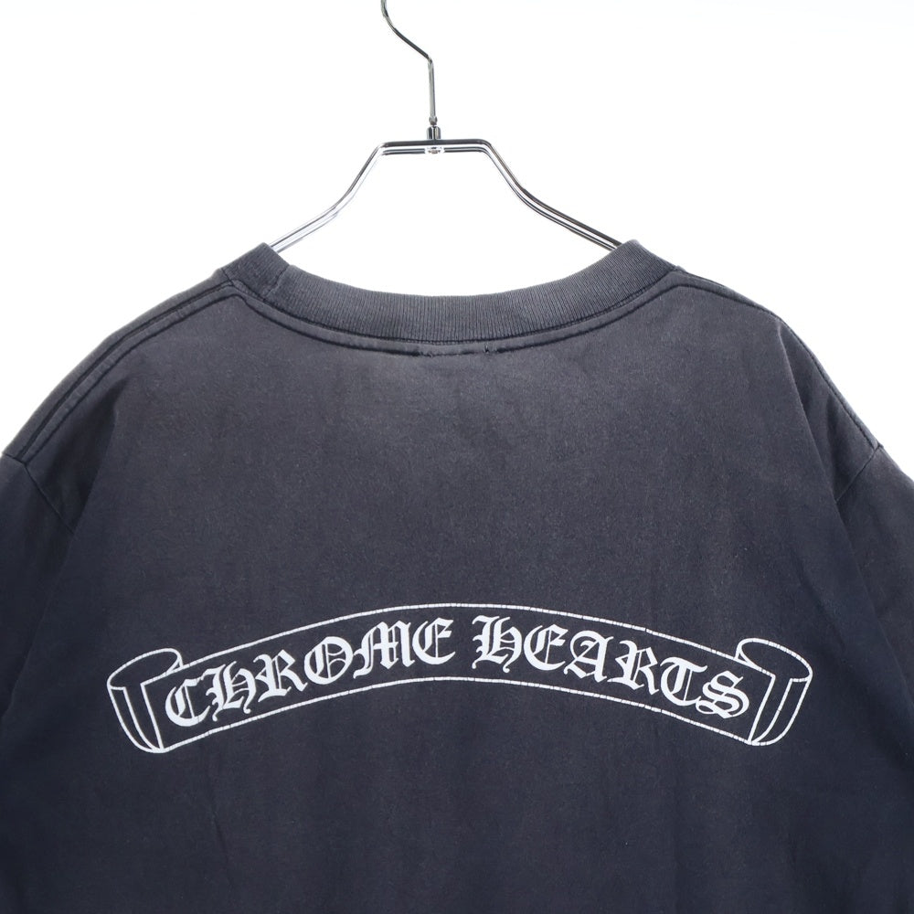 CHROME HEARTS(クロムハーツ) OLD CH T-SHRT US オールド スクロールラベルプリント 半袖Tシャツ ブラック