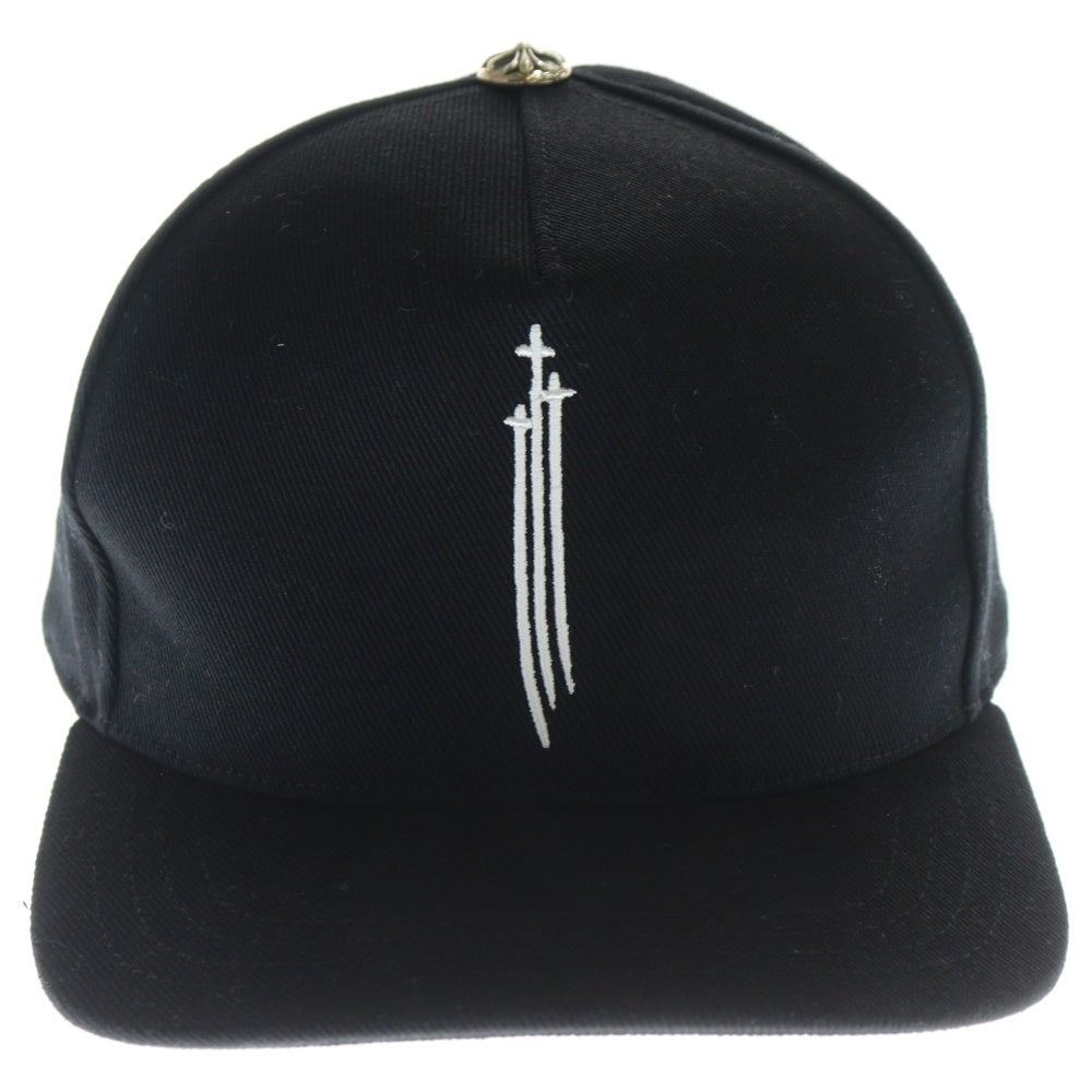 CHROME HEARTS(クロムハーツ) TRUCKER CAP トラッカーキャップ RS3刺繍 クロスボールキャップ 帽子 ブラック