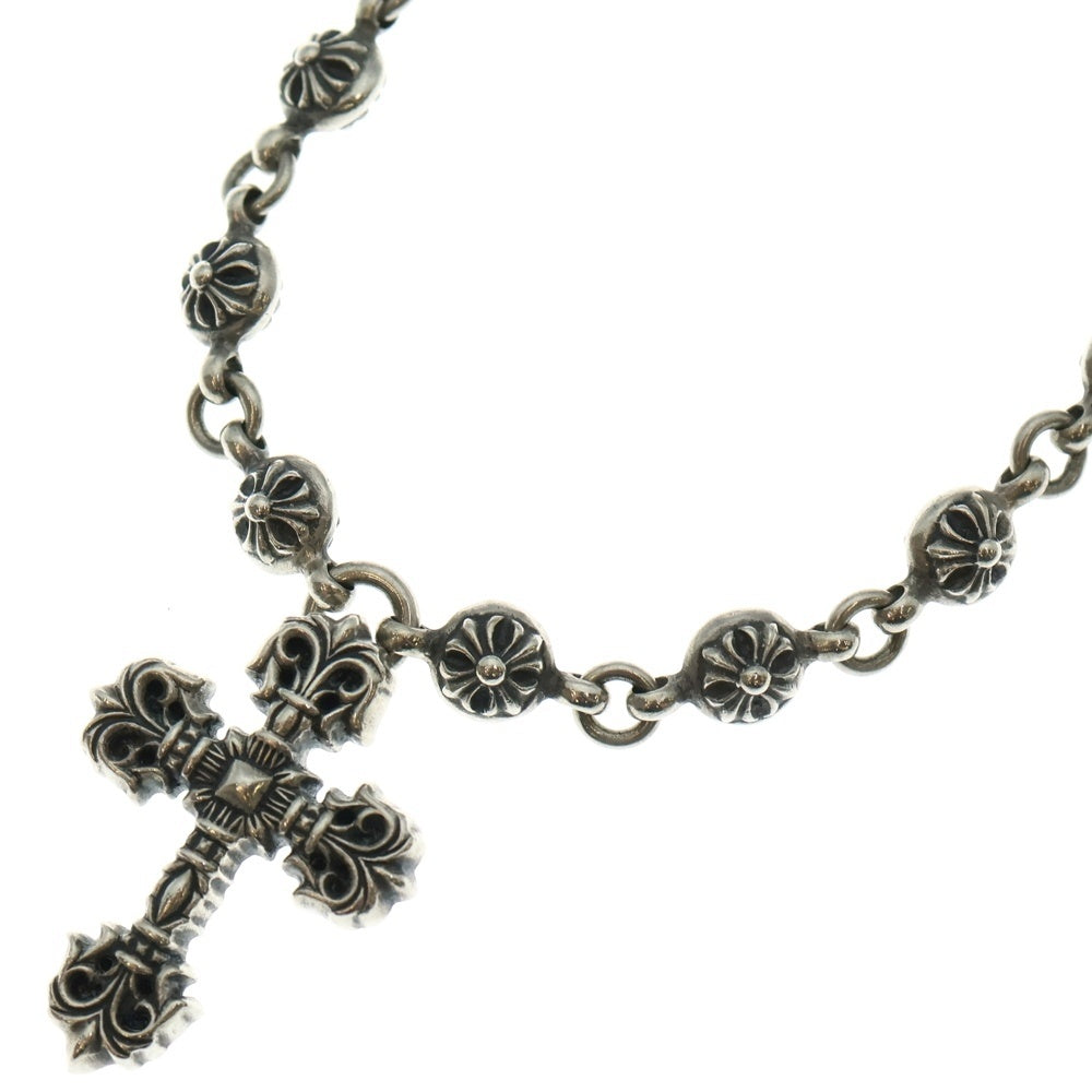 CHROME HEARTS(クロムハーツ) #1 CRSBL CHN FILIG CRS クロスボールチェーン フィリグリークロスXS ネックレス シルバー BCA191