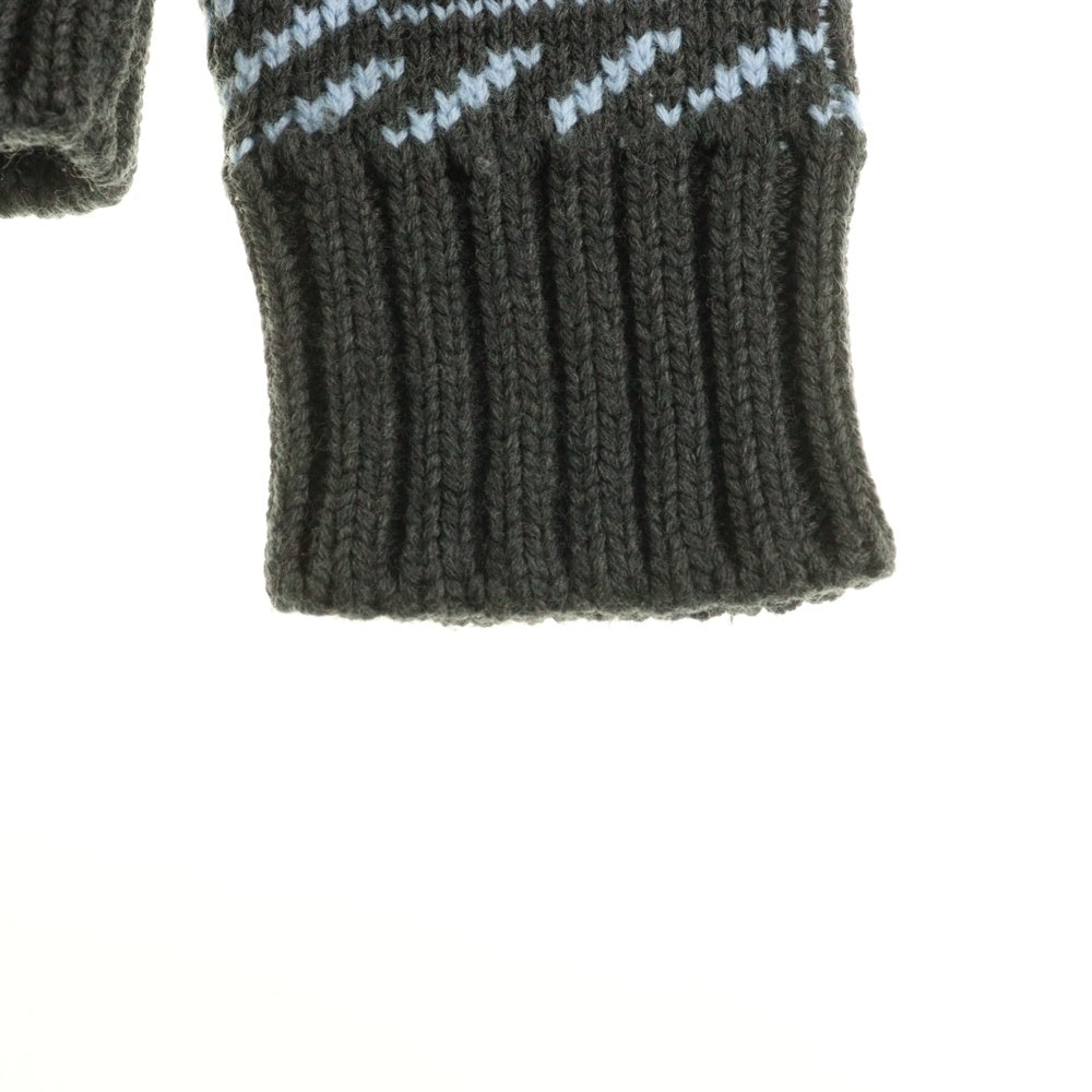 FENDI(フェンディ) クルーネック ジャガード ニットセーター ブラック FAE549 APPD