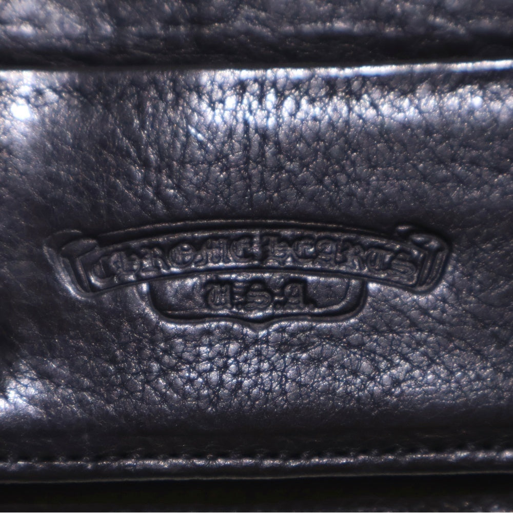 CHROME HEARTS(クロムハーツ) WAVE ウェーブ レザーウォレット 財布 ブラック BCA374