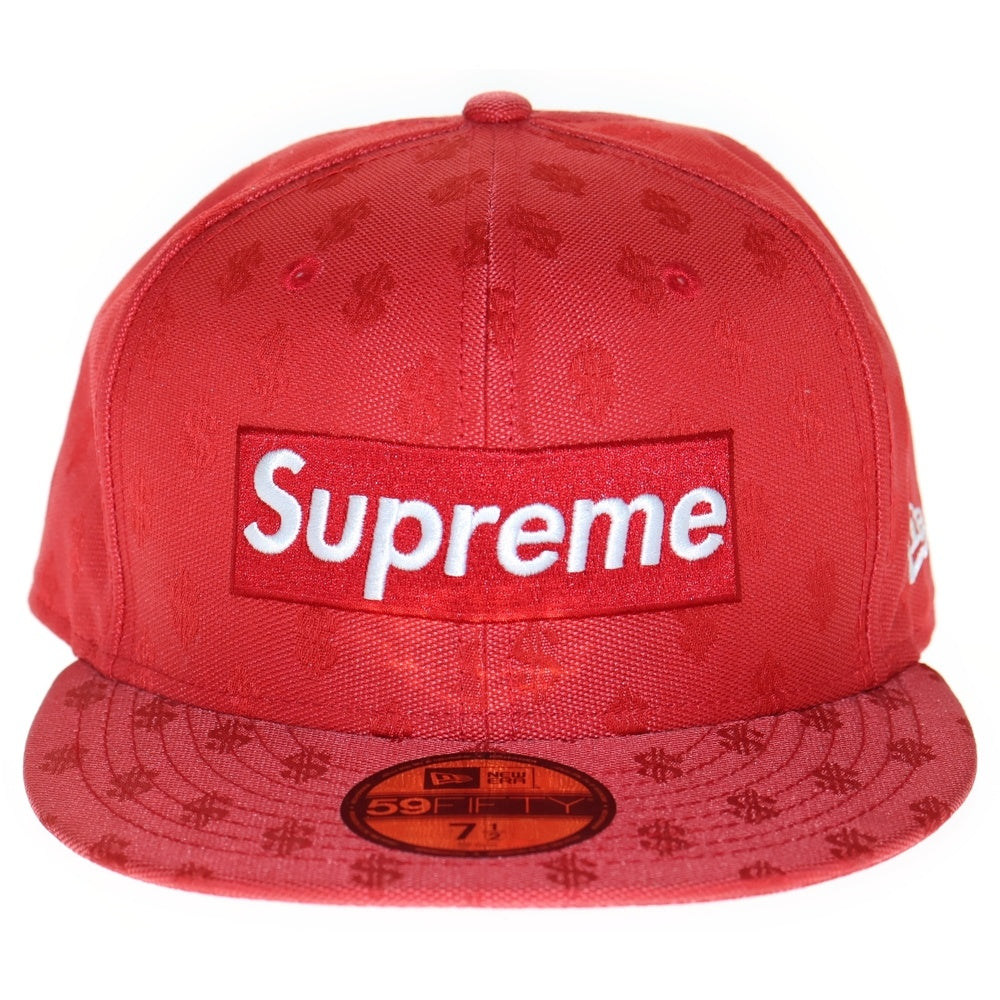 SUPREME(シュプリーム) 18ss × NEW ERA MONOGRAM BOX LOGO モノグラム ボックスロゴ キャップ 帽子 レッド