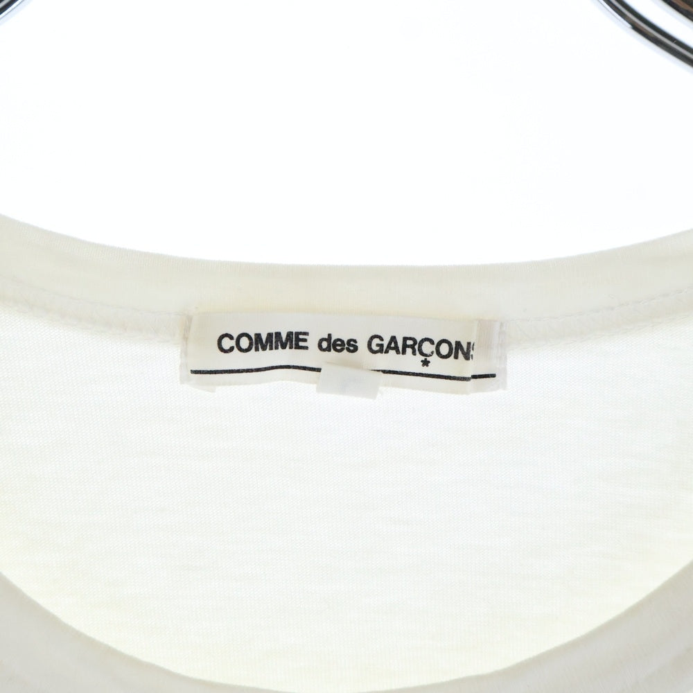 CHROME HEARTS(クロムハーツ) ×COMME des GARCONS コムデギャルソン スクロールラベル カットアウトCHプラスプリント 半袖Tシャツ カットソー ホワイト OT-T026