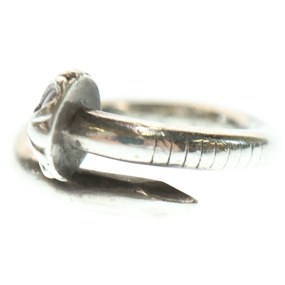 CHROME HEARTS(クロムハーツ) NAIL CRSBALL ネイル クロスボール リング シルバー BCA349