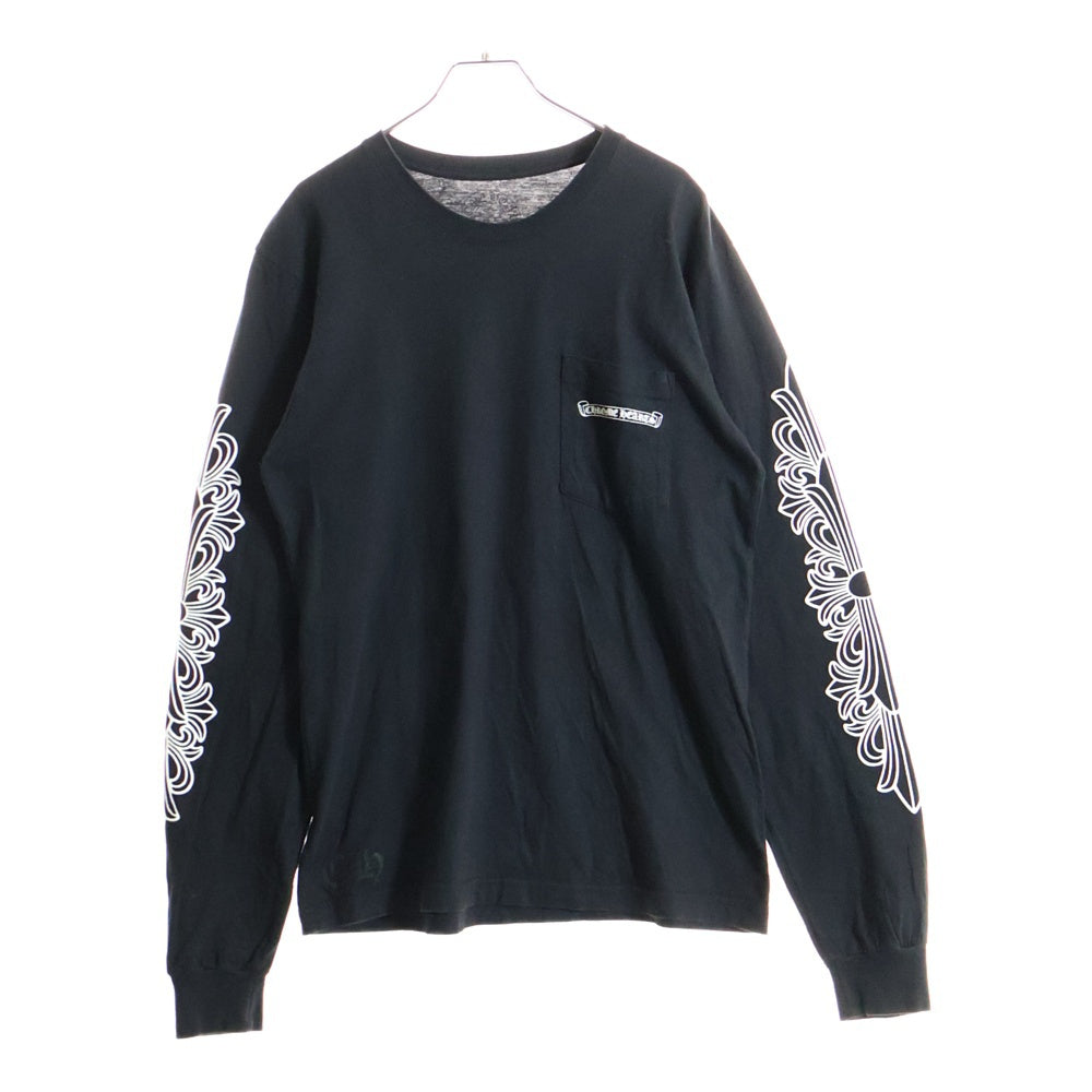 CHROME HEARTS(クロムハーツ) Aspen SCROLL L/S Tee 長袖Tシャツ カットソー ブラック