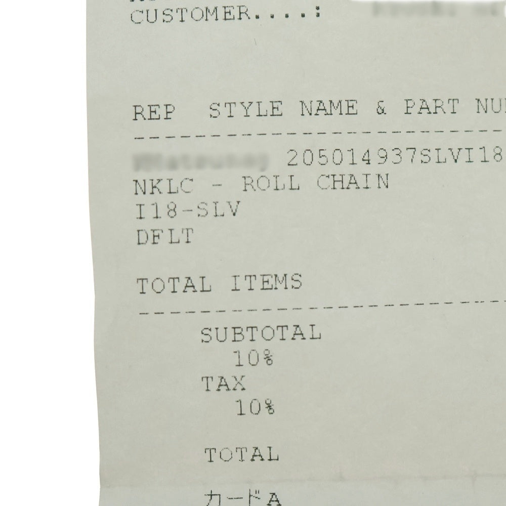 CHROME HEARTS(クロムハーツ) NECKCHAIN R18 ロールチェーンネックレス 18inch シルバー BCA083