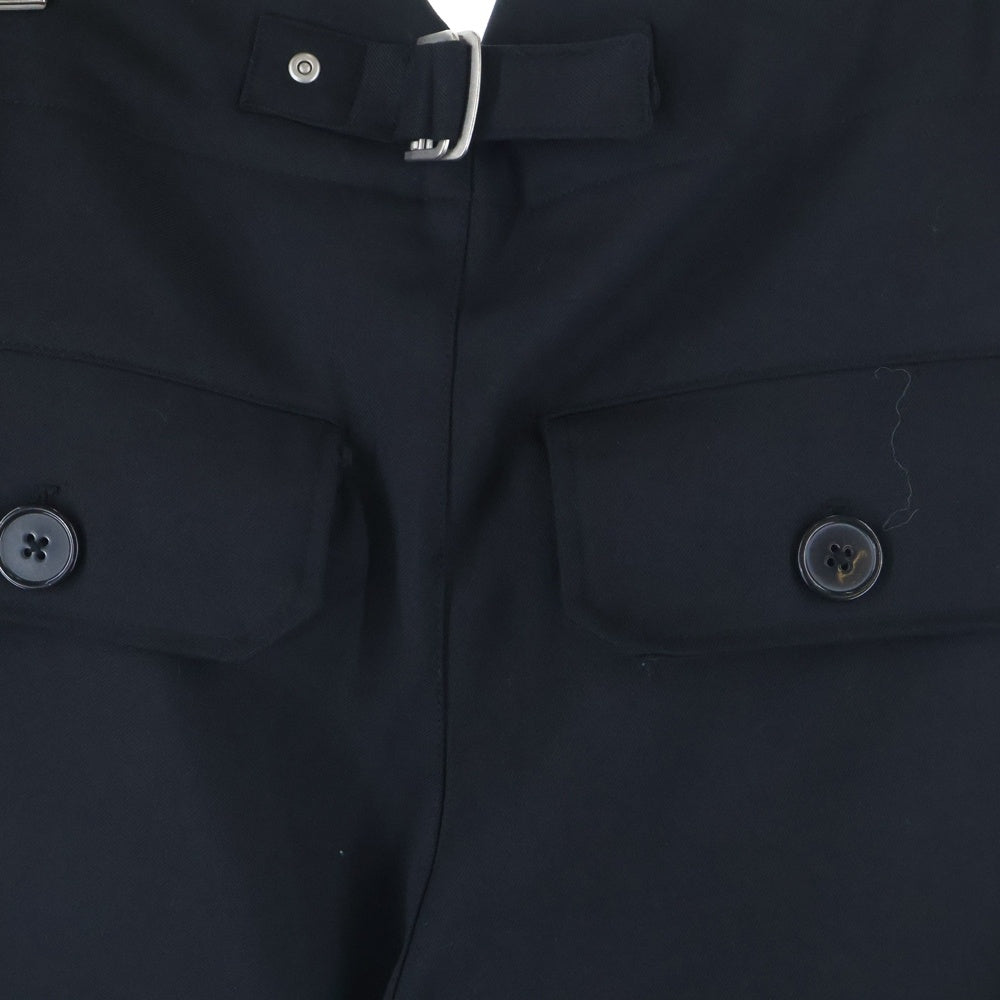 entire studios(エンタイア スタジオ) CINCH PANTスラックス パンツ ブラック ES2546BL