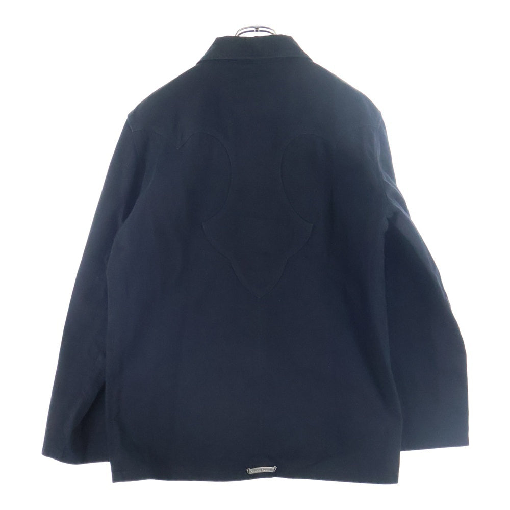 CHROME HEARTS(クロムハーツ) ダガージップ バックフレアニー デニムジャケット ブラック