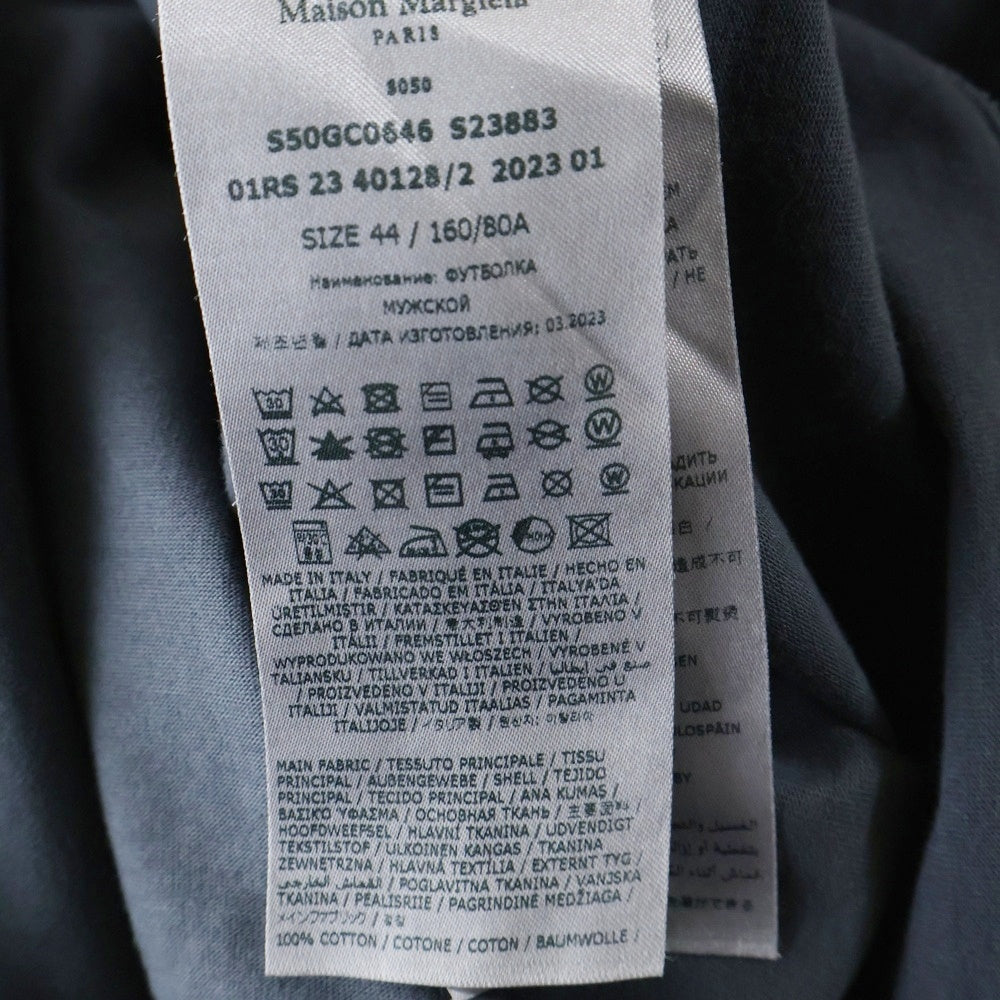 Maison Margiela(メゾンマルジェラ) 23SS オーバーサイズ クルーネック 半袖 カットソー Tシャツ グレー S50GC0646 S23883