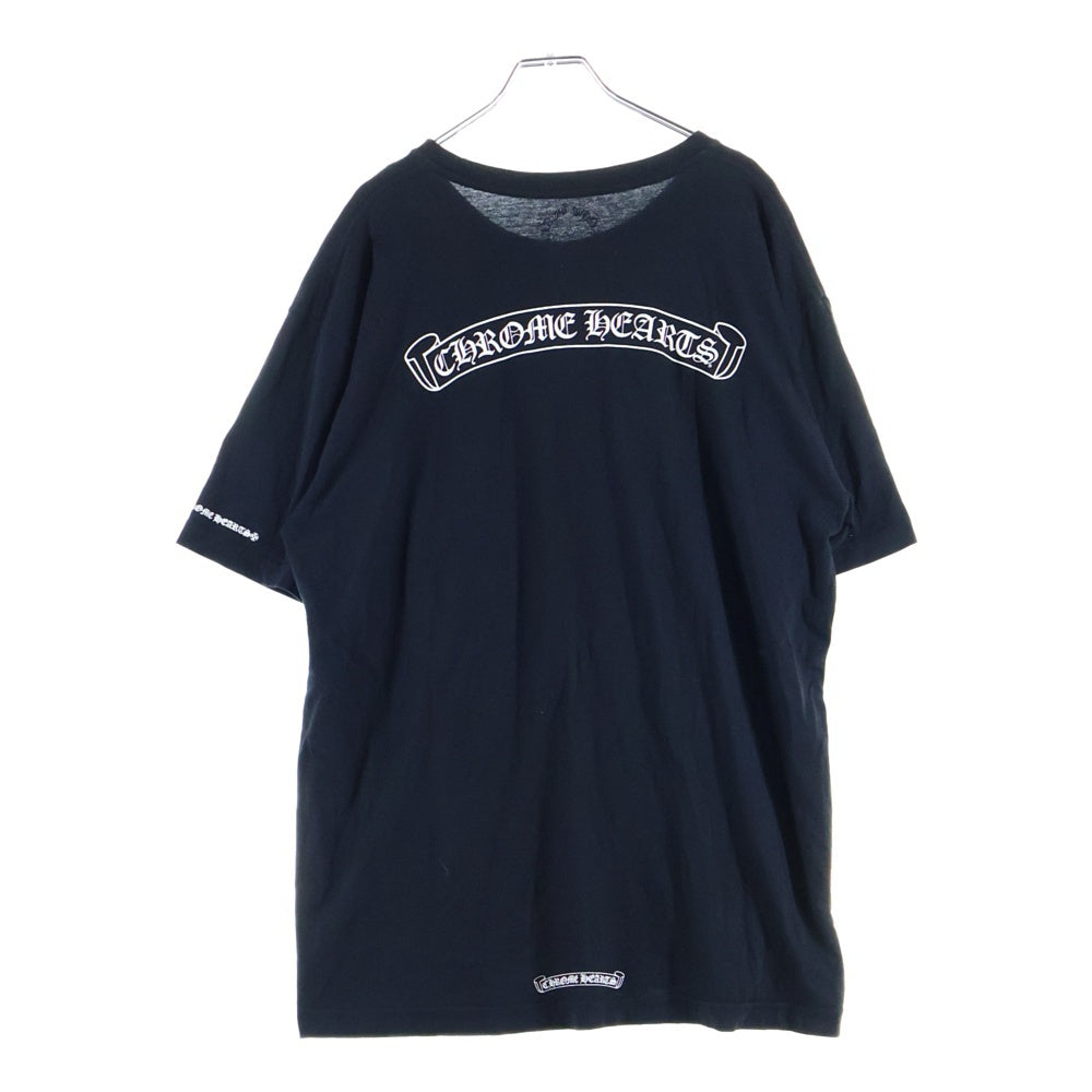 CHROME HEARTS(クロムハーツ) CH T-SHIRT スクロールラベルプリント クルーネック ポケット 半袖Tシャツ