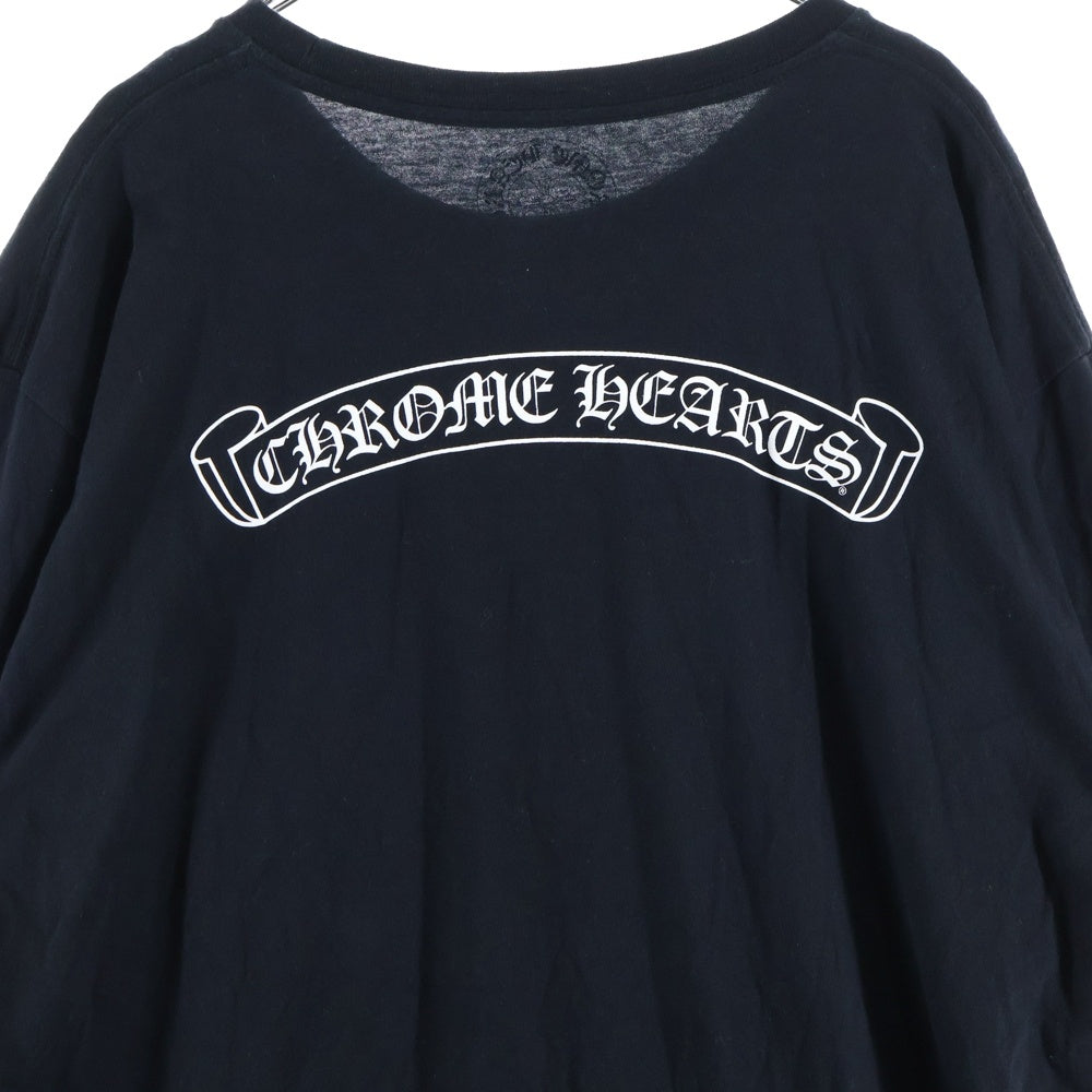 CHROME HEARTS(クロムハーツ) CH T-SHIRT スクロールラベルプリント クルーネック ポケット 半袖Tシャツ