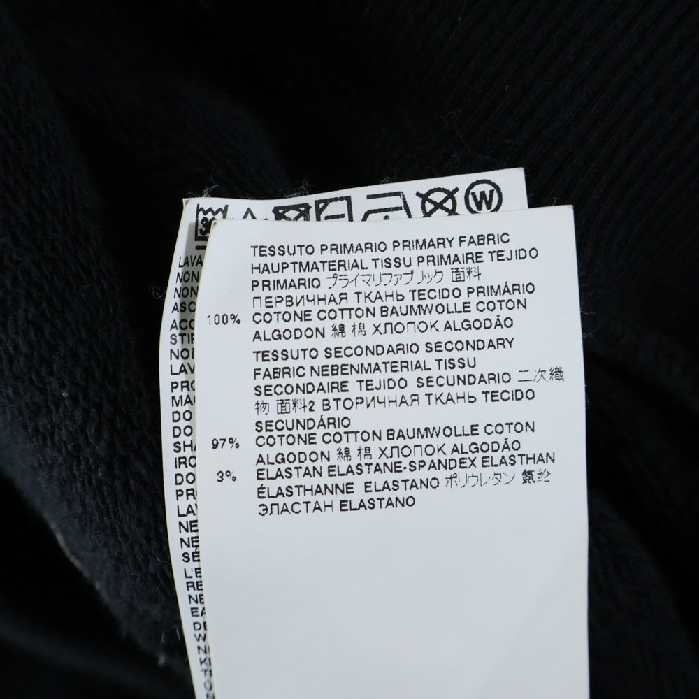 Maison Margiela(メゾンマルジェラ) 22SS プルオーバー ロゴ刺繍 スウェットパーカー ブラック S50GU0167 S25503