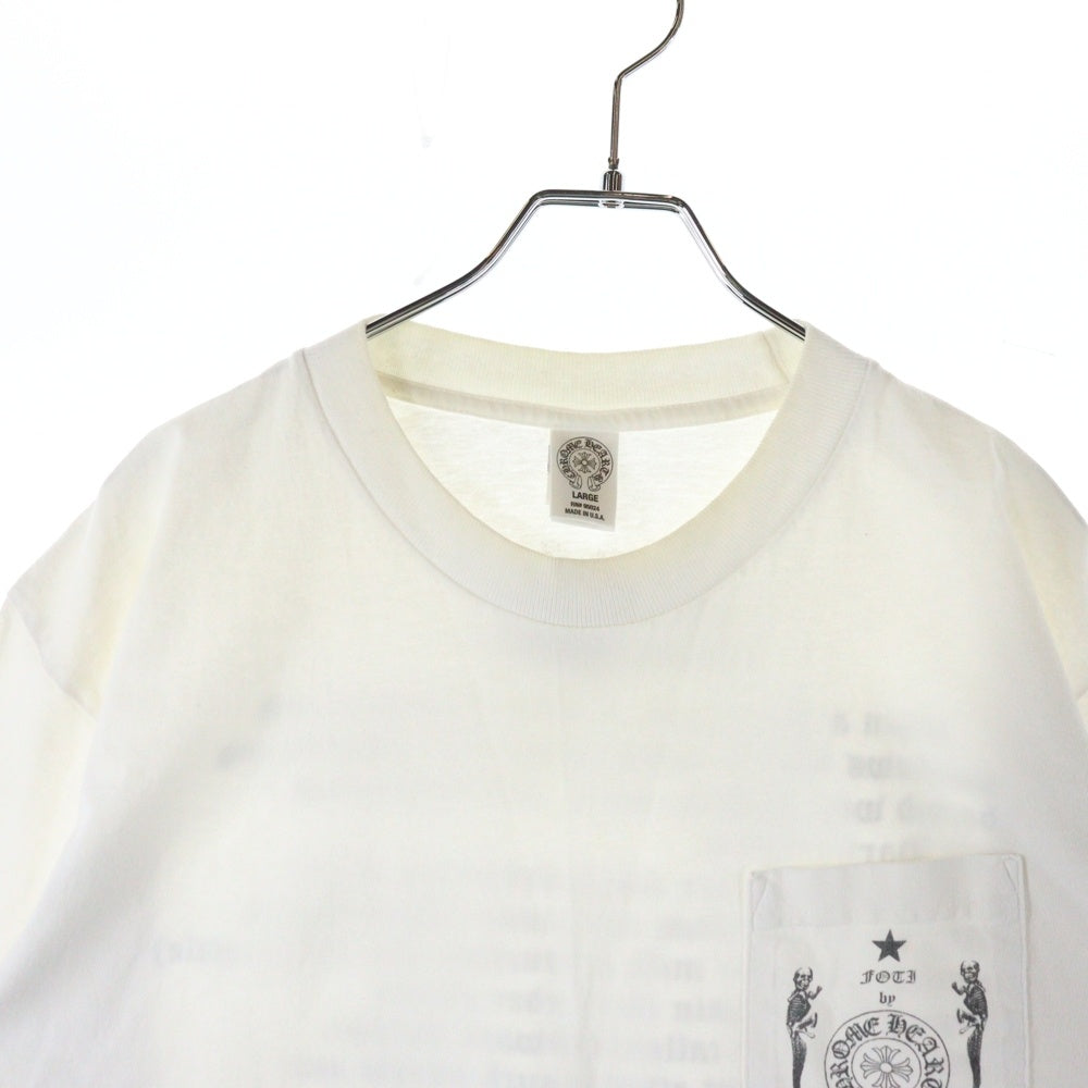 CHROME HEARTS(クロムハーツ) FOTI S/S Tee フォティ プリント 半袖Tシャツ カットソー ホワイト