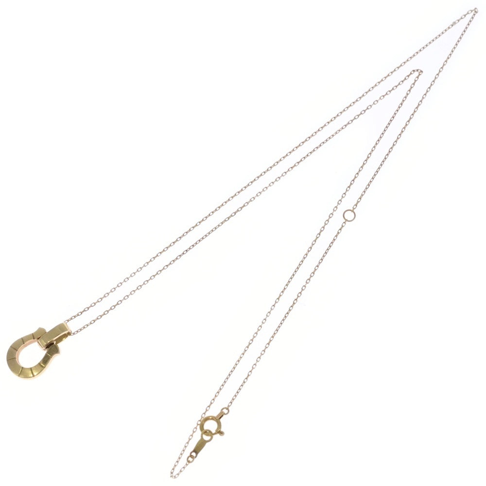 Sympathy of Soul(シンパシーオブソウル) スモールホースシューペンダント スクエアチェーン ゴールド