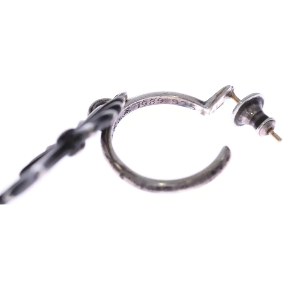CHROME HEARTS(クロムハーツ) TINY CH CROSS タイニーCHクロス フープピアス シルバー BCA115