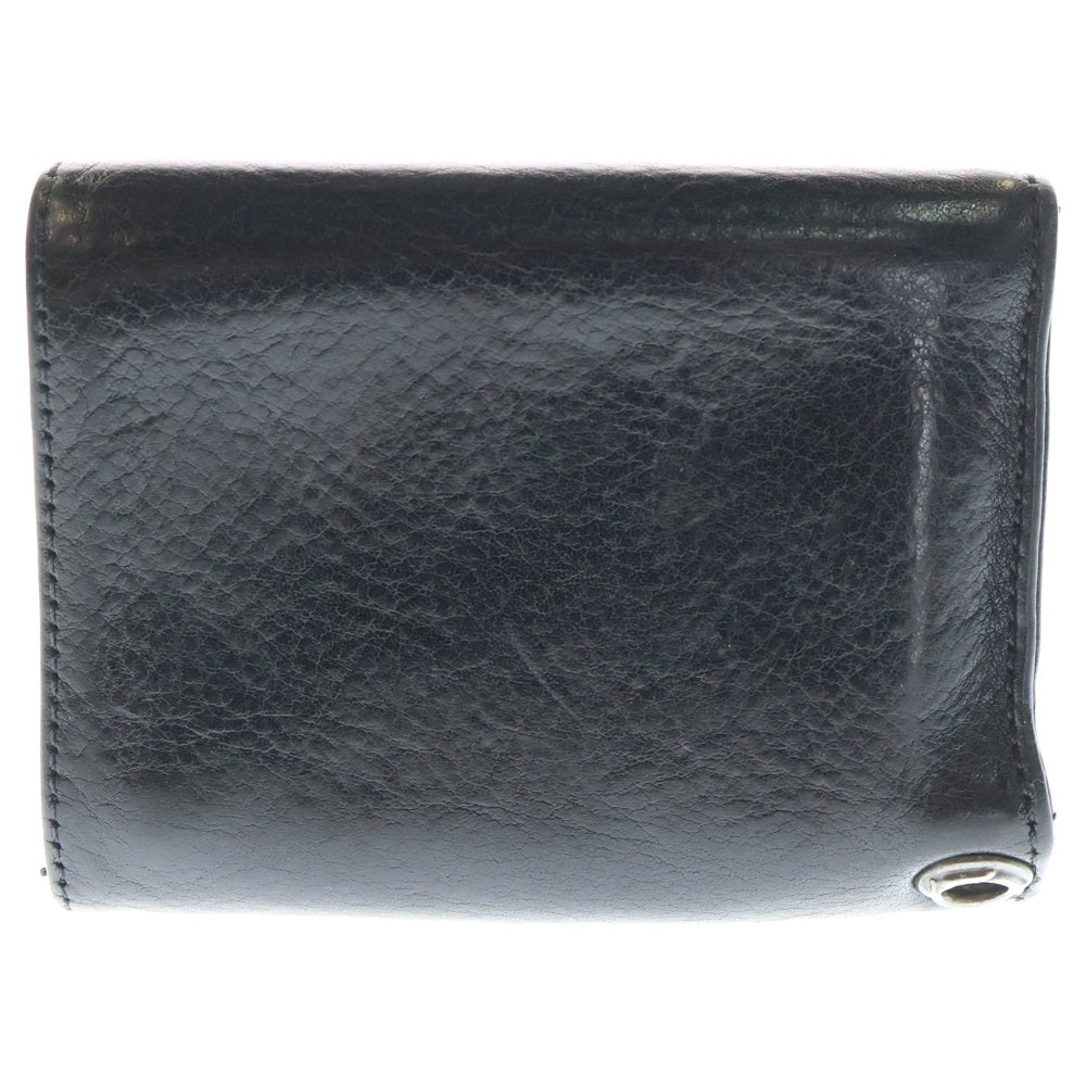 クロムハーツ 3FOLD　3フォールド クロスボールボタンレザーウォレット財布 CHROME HEARTS(クロムハーツ) 3FOLD 3フォールド クロスボールボタン