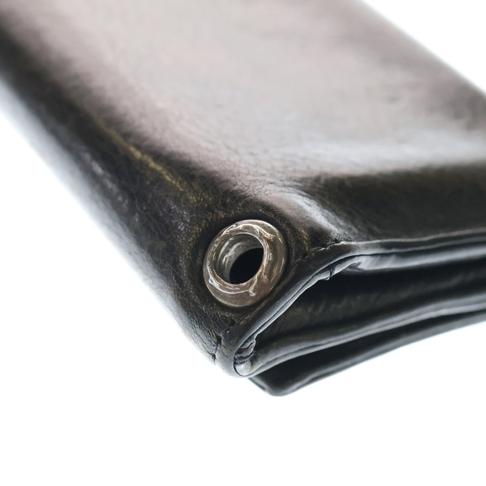 CHROME HEARTS(クロムハーツ) 3FOLD 3フォールド クロスボタン レザー