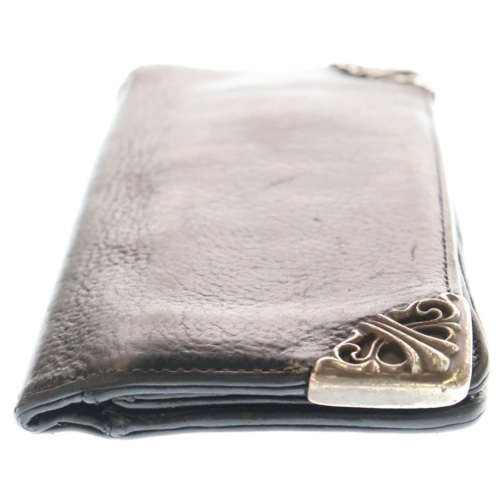 CHROME HEARTS(クロムハーツ) LNG SNGL FLD TIPS シングルフォールド レザーウォレット 財布 ブラック BCA380