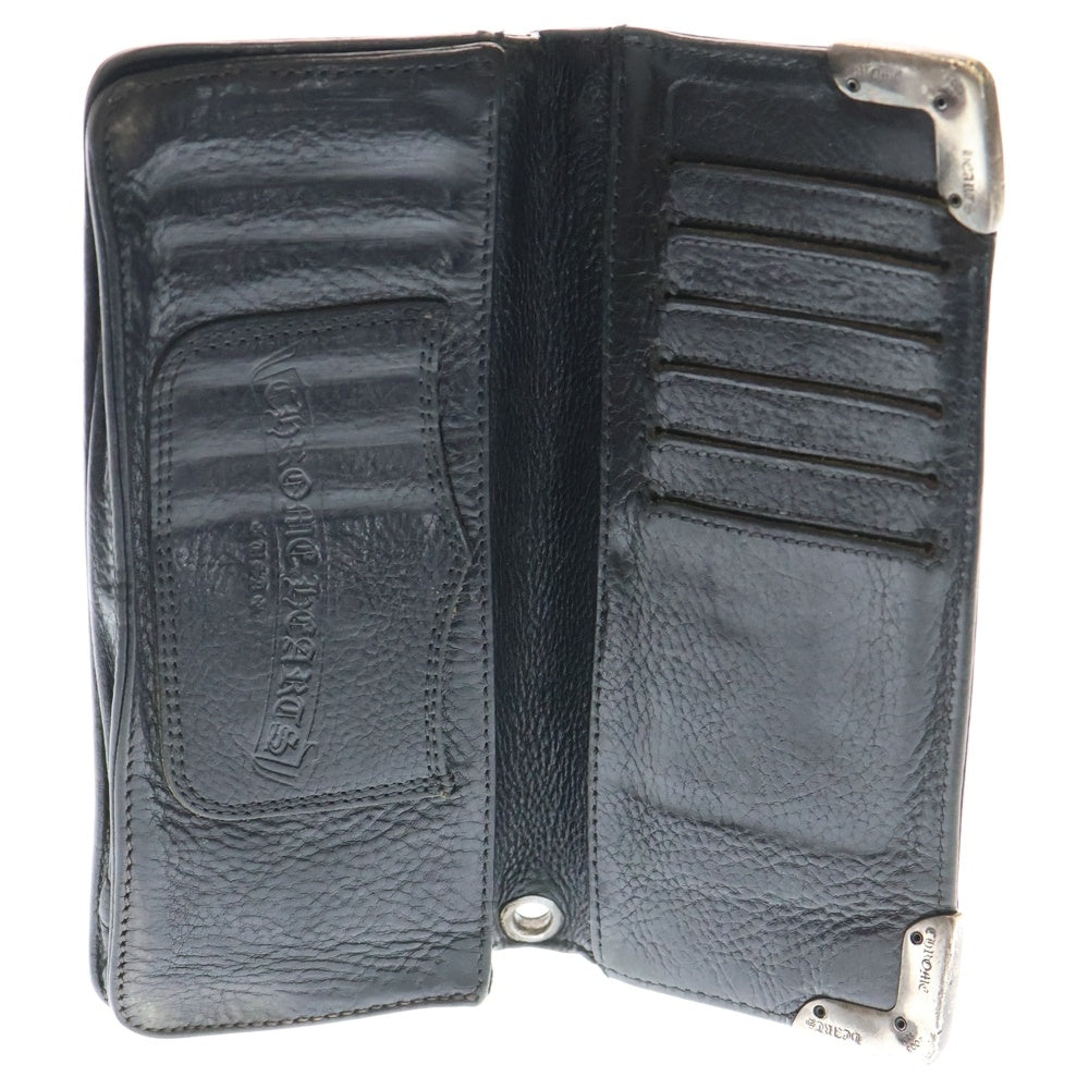CHROME HEARTS(クロムハーツ) LNG SNGL FLD TIPS シングルフォールド レザーウォレット 財布 ブラック BCA380