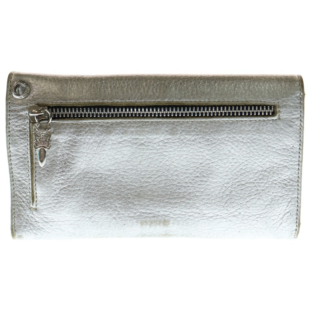 CHROME HEARTS(クロムハーツ) WAVE ウェーブ レザーウォレット 財布 シルバー