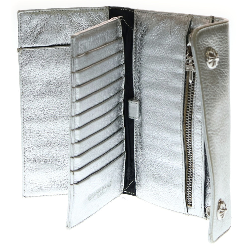 CHROME HEARTS(クロムハーツ) WAVE ウェーブ レザーウォレット 財布 シルバー