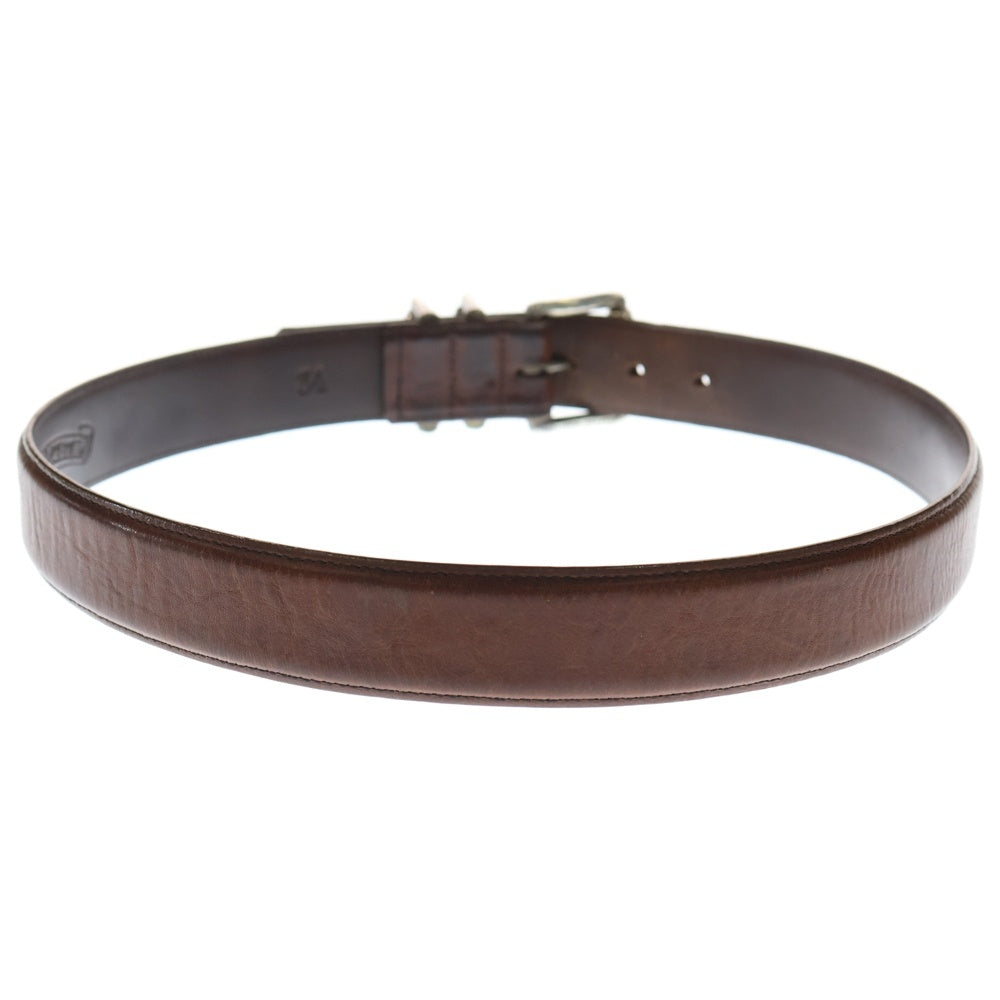 CHROME HEARTS(クロムハーツ) BLT ROLLER 3PC1.5inch 3PCローラーバックル レザーベルト ブラウン