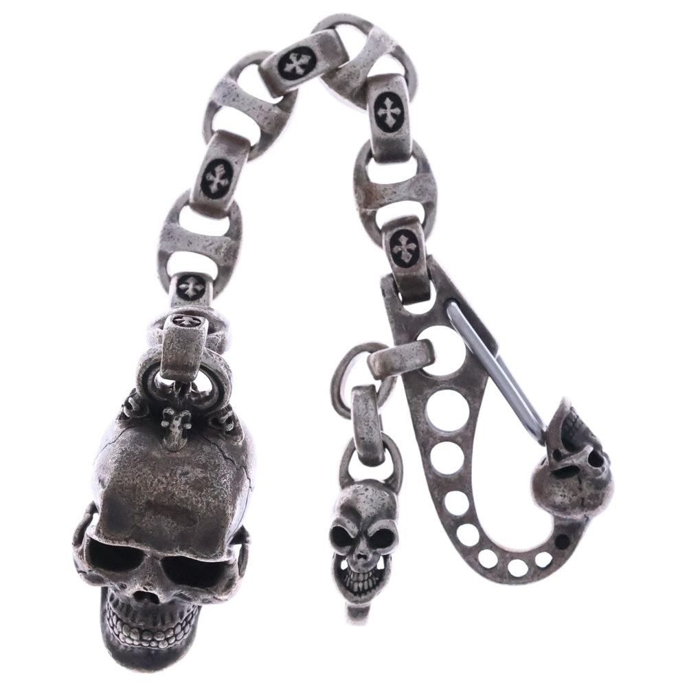 Bill Wall Leather/BWL(ビルウォールレザー) スカルクリップ スカルキーチェーン シルバー