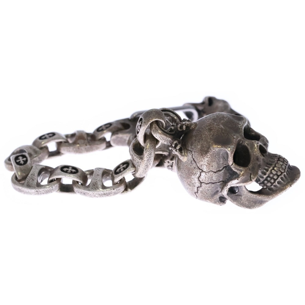 Bill Wall Leather/BWL(ビルウォールレザー) スカルクリップ スカルキーチェーン シルバー