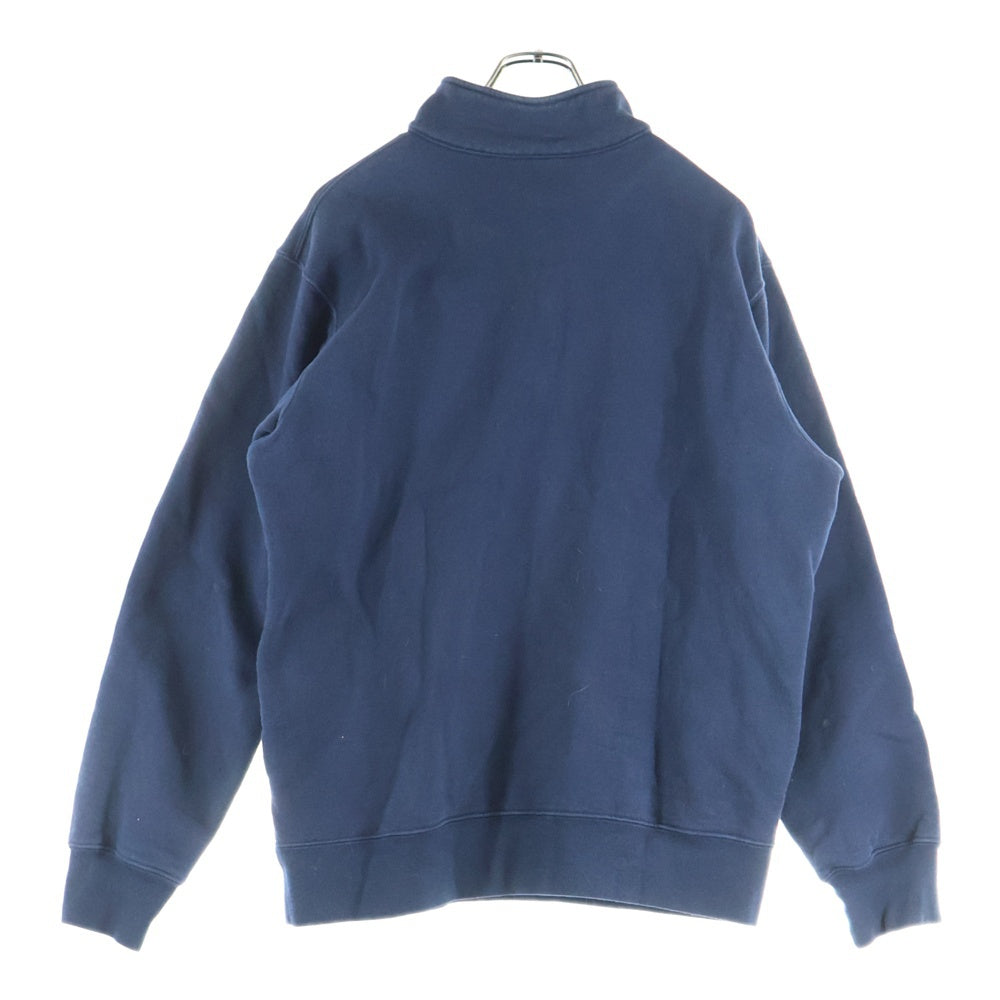 SUPREME(シュプリーム) Sup Half Zip Pullover フロントビッグロゴ ハーフジップ ネイビー