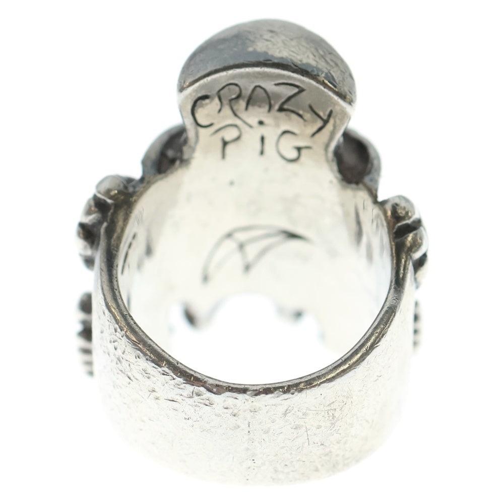 CRAZY PIG(クレイジーピッグ) MASCOT SKULL RING シルクハット スカル