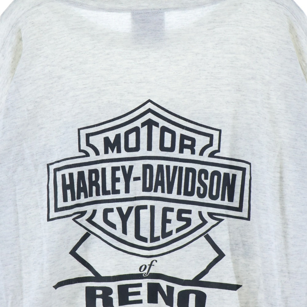 VINTAGE(ヴィンテージ) 90S HARLEY DAVIDSON Lightning L/S Tee サンダー ライトニング 長袖Tシャツ グレー