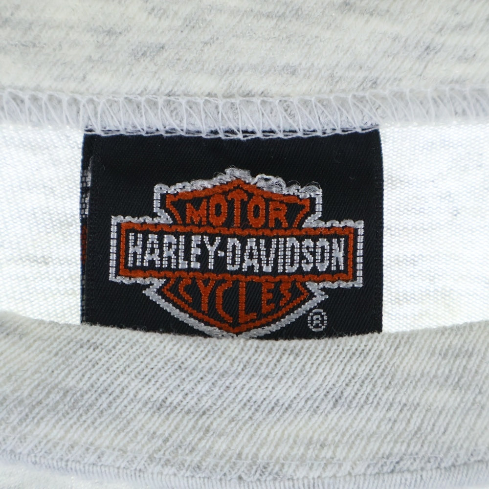 VINTAGE(ヴィンテージ) 90S HARLEY DAVIDSON Lightning L/S Tee サンダー ライトニング 長袖Tシャツ グレー